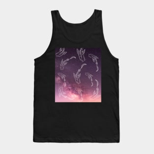 Koi fish in the milky way Tank Top